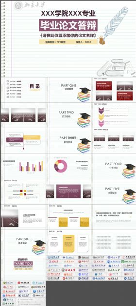 简约实用毕业论文答辩PPT