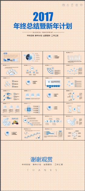 2017年终总结大气商务ppt