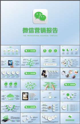 微信营销报告PPT模板