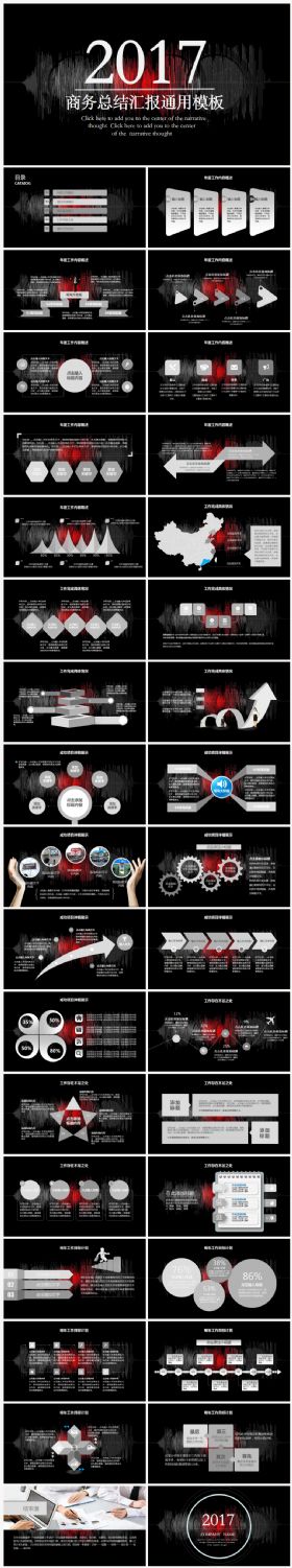 2017工作计划年终总结汇报述职金融互联网企业介绍医疗通用ppt