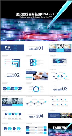 生物制药医药医疗生物基因DNA PPT