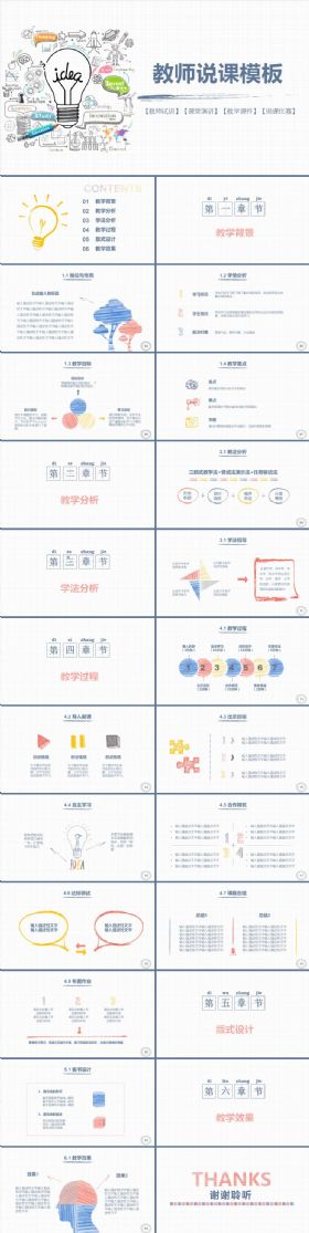 手绘教师课件说课教学课件老师试讲公开课课题教育教研课ppt