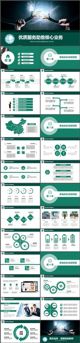 国家电网优质服务PPT模板