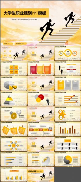 大学生职业生涯规划ppt模板