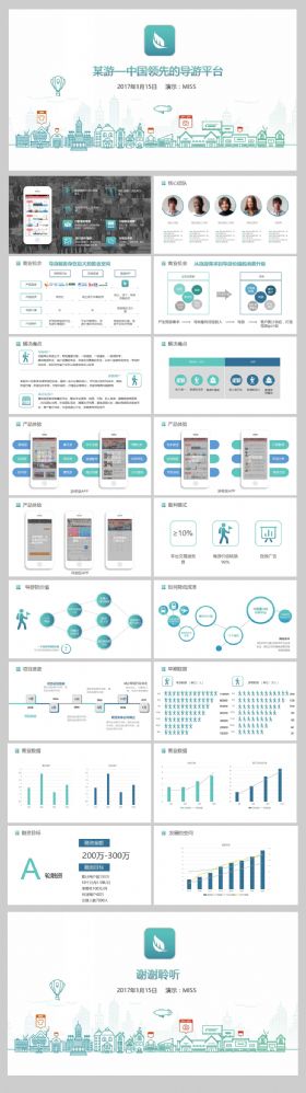 2017旅游类APP策划书实战路演模板