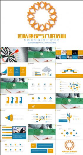 团队建设管理团队介绍入职培训PPT模板