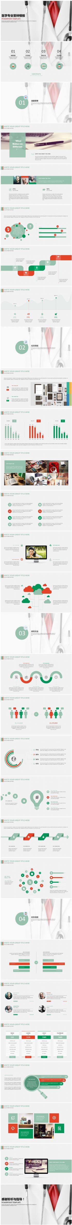 医疗健康相关企业·医院医生·医药护理·医学专业答辩论文模版