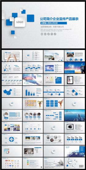 大气简约企业文化公司简介产品宣传商务PPT