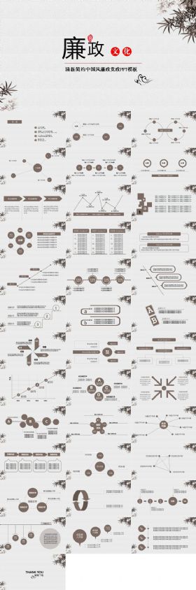 廉政中国风PPT模板