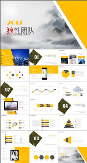 狼道团队建设 狼精神 狼文化 PPT模板