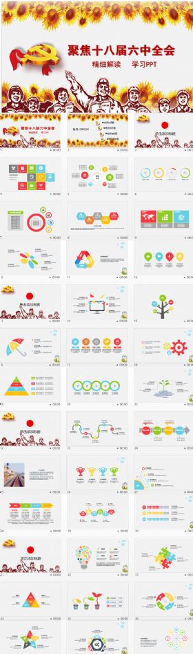 十八届六中全会解读PPT模板