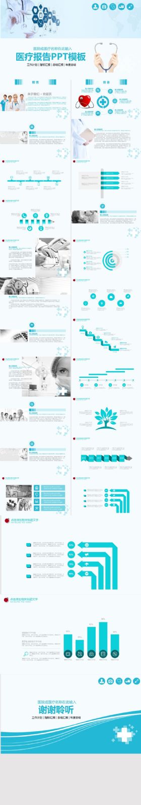 医疗药品医院卫生医学汇报总结幻灯片PPT