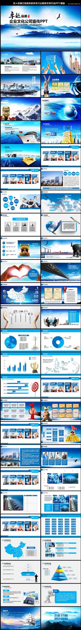 大气实用企业文化公司简介产品宣传总结计划动态PPT模板下载