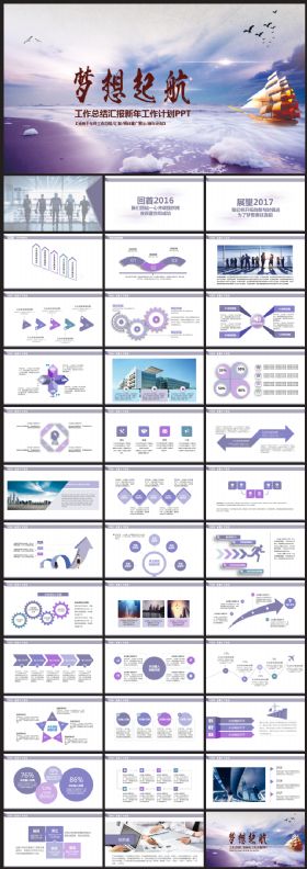 2017商务工作总结汇报PPT