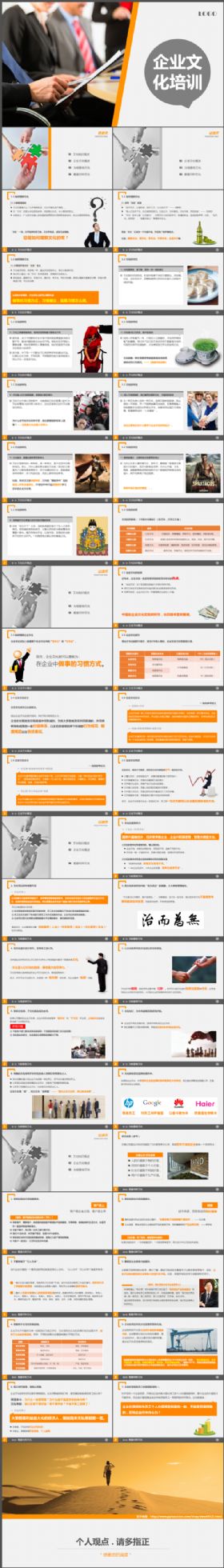 完整内容企业文化、企业管理培训PPT