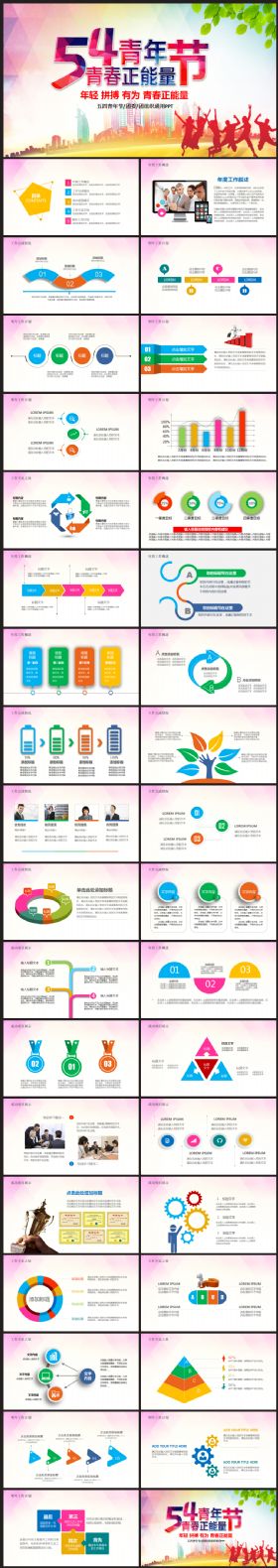 团委团支部五四青年节共青团青春梦想2017工作计划PPT