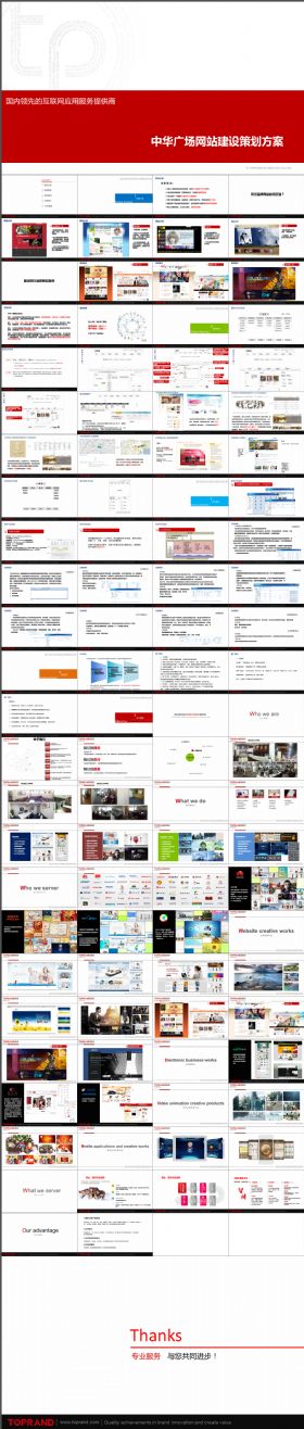 中华广场网站建设策划方案PPT学习方案品牌形象