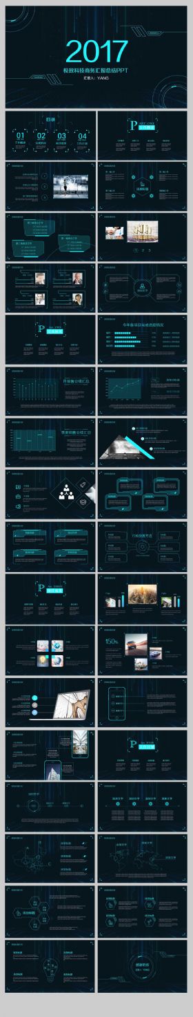 极致科技商务汇报总结PPT