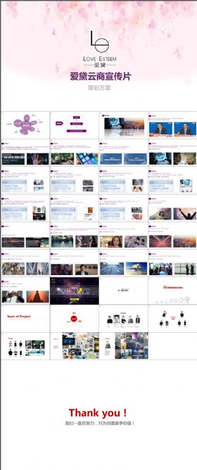 某公司内衣品牌广告爱黛云商宣传片策划方案PPT模板