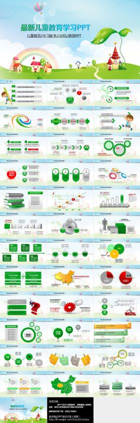 儿童幼儿园培训教育教学课件卡通PPT