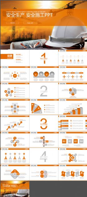 地产开发 安全生产 安全施工PPT模板