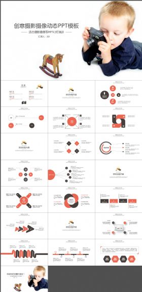创意摄影摄像动态PPT模板