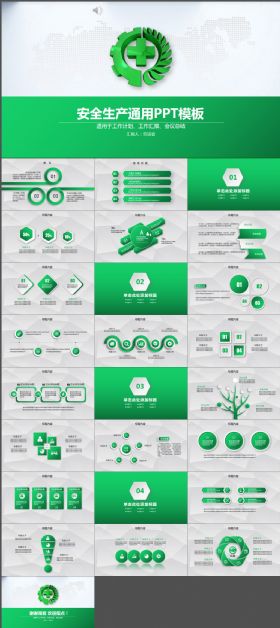 安全生产通用PPT模板