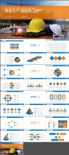 地产开发 安全生产 安全施工PPT模板