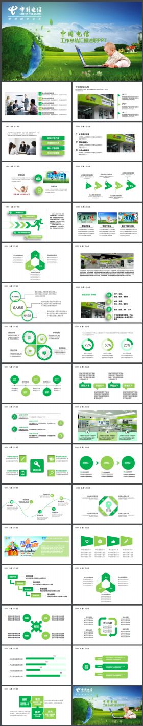 中国电信天翼4G通信工作计划年度总结汇报模板