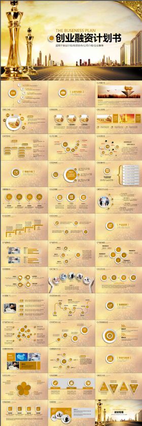 创业融资商业计划书ppt模板