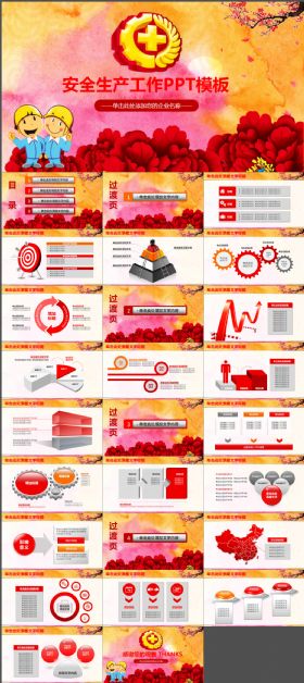 2017安全生产工作总结汇报PPT模板