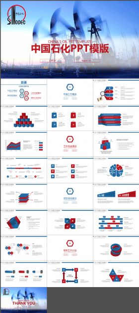 加油站中国石油PPT模板