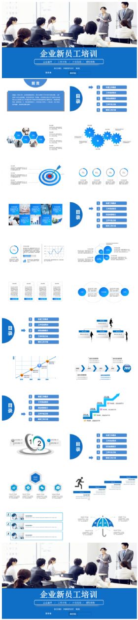 完整框架员工入职培训PPT模板