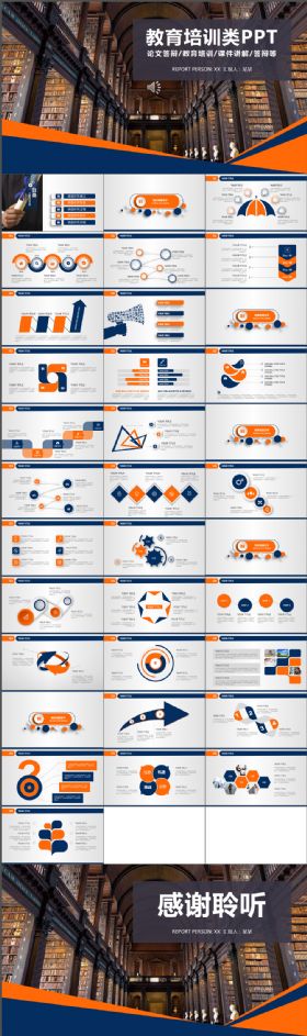 严谨实用论文答辩教育培训课件PPT模版
