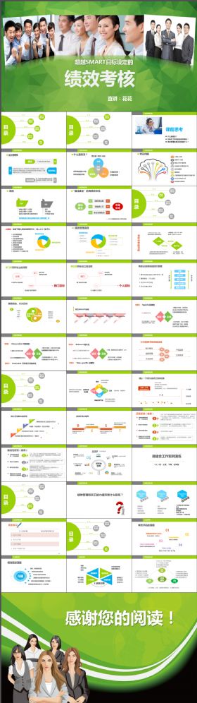 绿色大气内容完整实用超越SMART目标设定的绩效管理