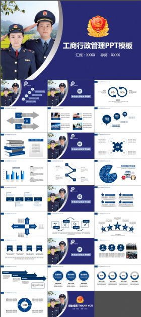 工商行政管理局工作汇报ppt模板
