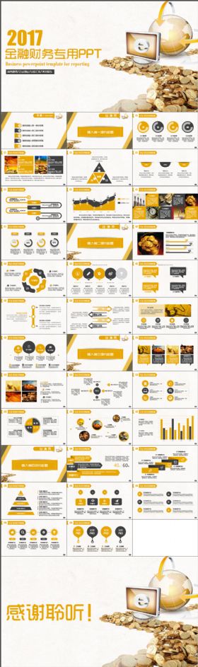 高端精致精美大气财务计划金融投资专用PPT