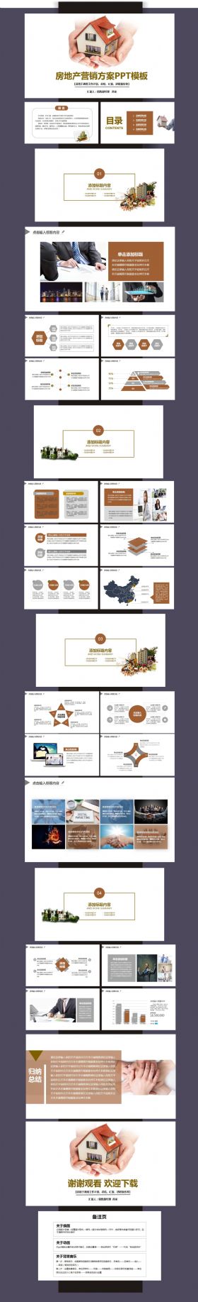 【房产营销】营销方案、策划书PPT动态模板