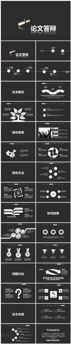创意论文答辩开题报告动态PPT模板