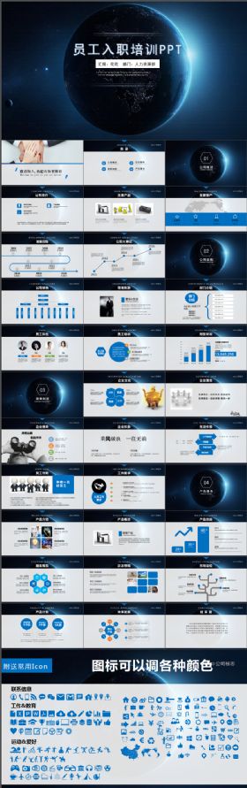 内容完整实用员工入职销售培训PPT模板 公司企业培训