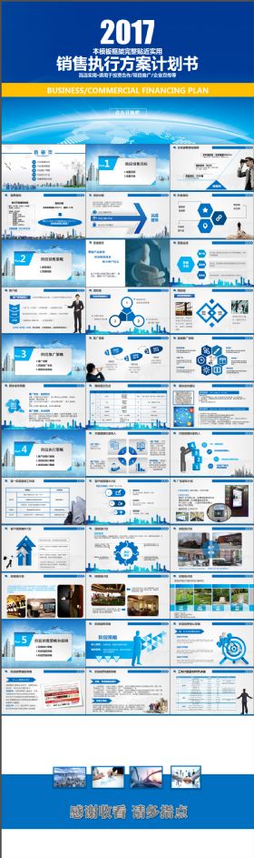 实用大气销售执行方案计划书PPT模板