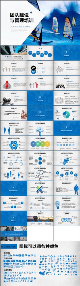 框架完整团队建设与管理培训简约精致PPT模板