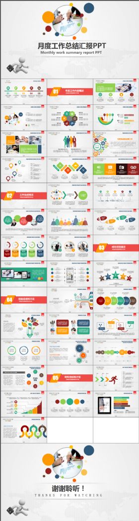 简约大气2017工作总结月度汇报企业培训 宣传 季度汇报ppt模板