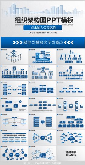 集团公司组织架构图PPT 公司组织结构图 企业组织结构图 PPT模板