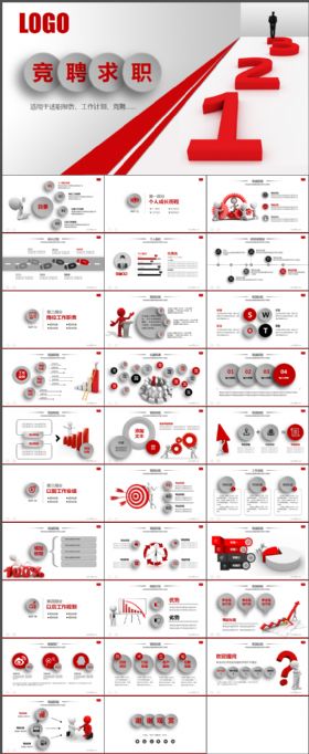 竞聘求职述职报告PPT模板