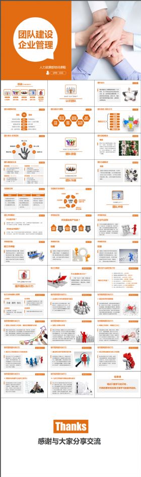 内容完整专业实用团队建设团结精神企业管理培训PPT模板