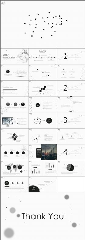 精致线条简约大气2018工作汇报模板PPT