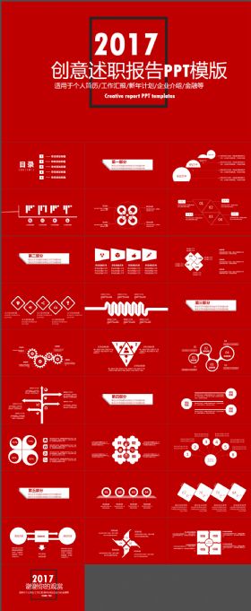 创意述职报告通用ppt模板