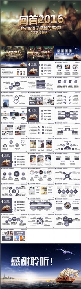 高端动感酷炫2018工作计划总结年终汇报述职PPT