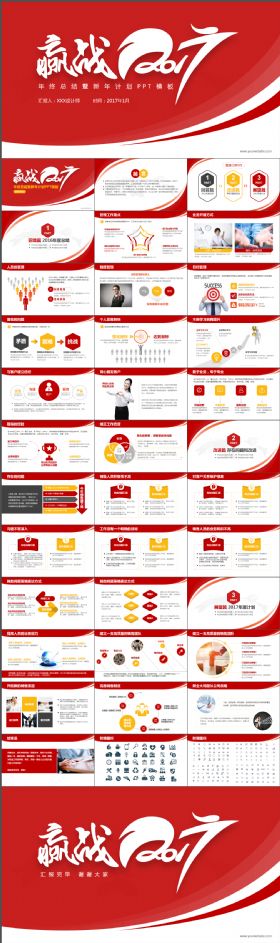赢战2018年工作总结暨新年计划PPT
